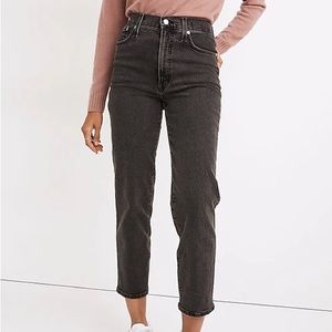 Madewell Perfect Vintage Straight Crop Jean in Lunar Wash